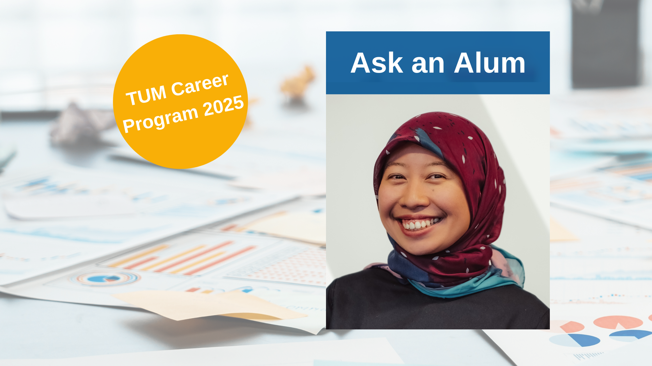 Guest Speaker: TUM Alumna Mustika Fitriyanti, Image: canva.com