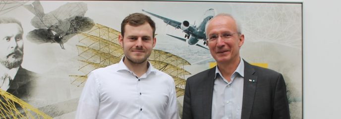 TIm Wittmann und Prof. Heinz Voggenreiter - TUM Mentoring Tandem