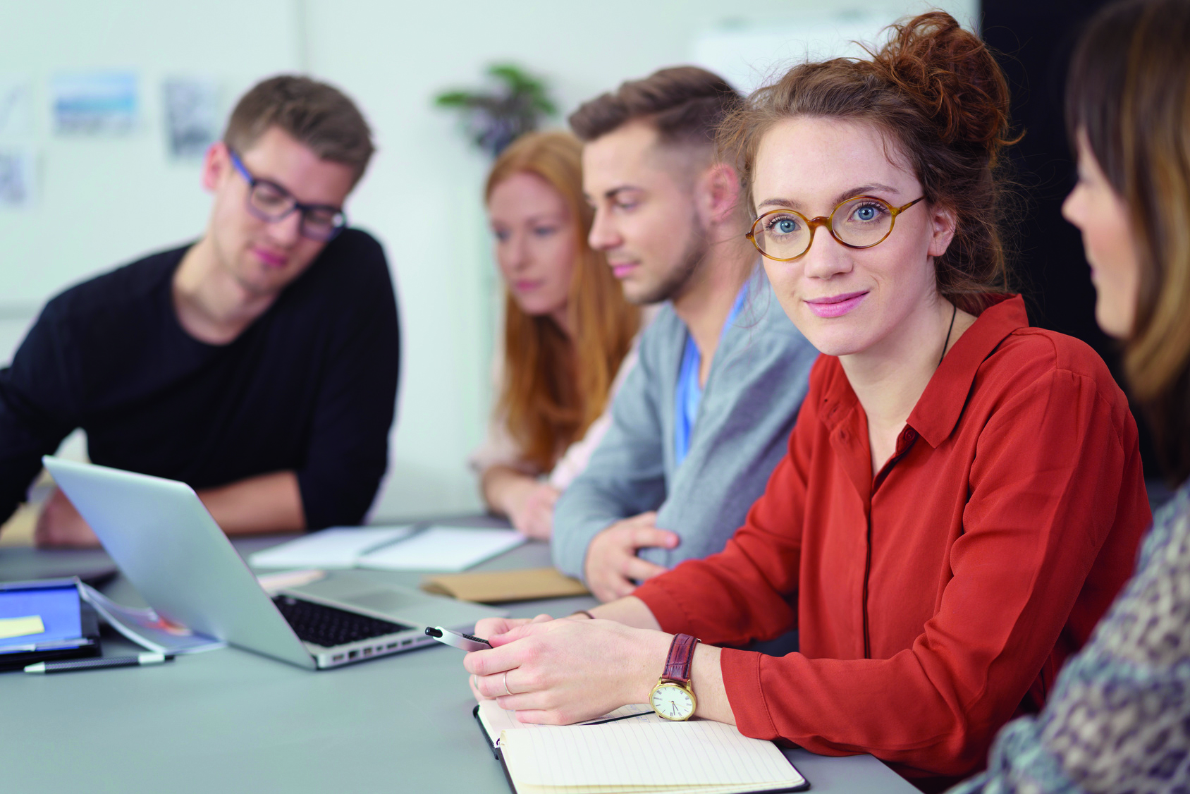 Studierende in einem Career Workshop