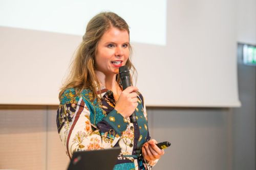 Women of TUM Talks 2019 - "Codes, Big Data und KI - Gruesse aus der digitalisierten Welt"; Drei Frauen der Technischen Universitaet Muenchen (TUM) geben Einblicke in ihre Arbeitswelten und Karrieren, die ohne Siftware, daten und kuenstliche Intelligenz nicht moeglich waere; im Bild:v.l.n.r.: Prof. Dr. Anonia Wachter-Zeh, Rudolf Moessbuaer Tenure Track Assistant Professor for Coding for Communications and Data Storage at TUM; Alona Kharchenko, Teamleiterin im Forschungsprojekt 'Roboy'; Laura-Luisa Veljonka, Alumna Mathematik und Senior Data Scientist bei Telefonica Deutschland