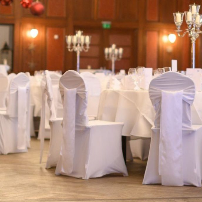 Festlich gedeckte Tische für das President´s Alumni Dinner