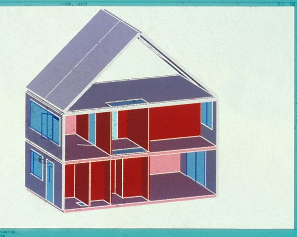 CAD sketch by TUM alumni Prof. Richard Junge, collection of the Chair of Architectural Informatics at TUM, Technical University Munich.