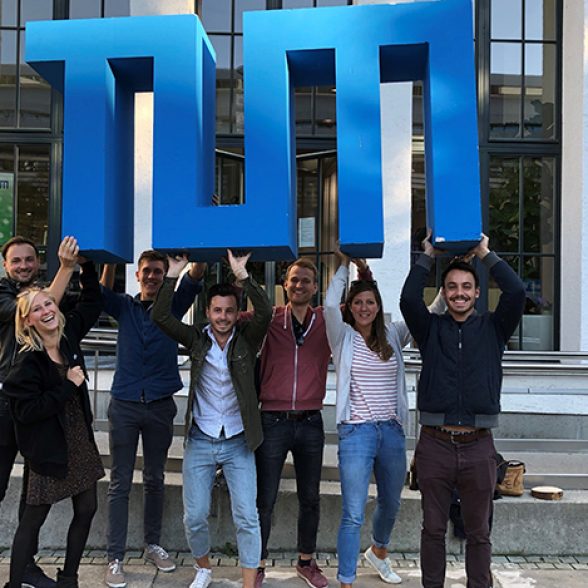 TUM students during the Open Day on October 13, 2018 on the main campus in Munich.