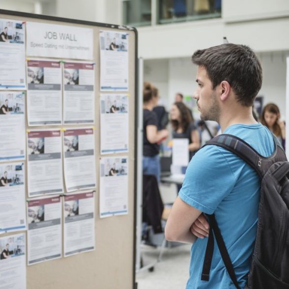 Student at the Job Wall