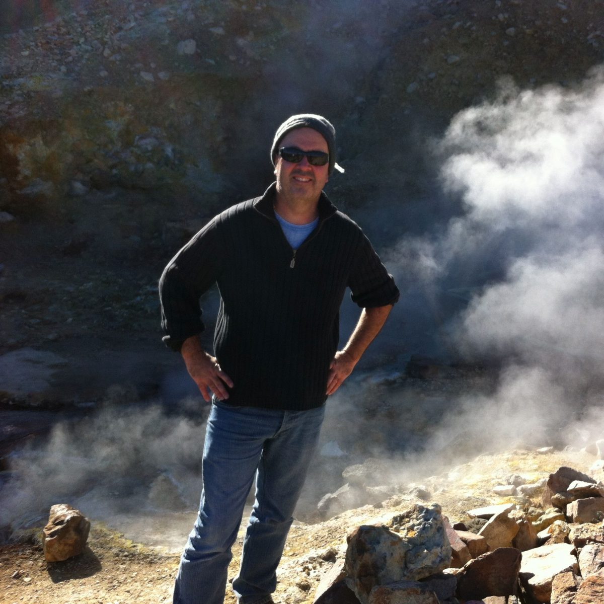 TUM Ambassador Gerhard Schenk doing fieldwork in the Andes.