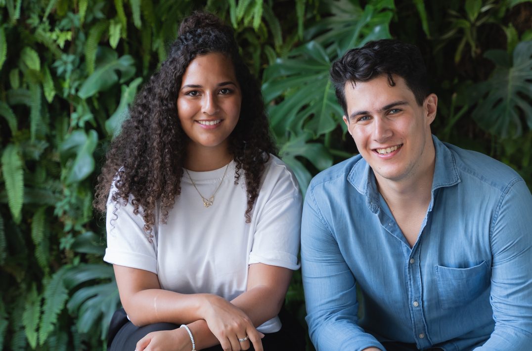 TUM Alumni Fabiola Munguia und Grigory Emelianov.