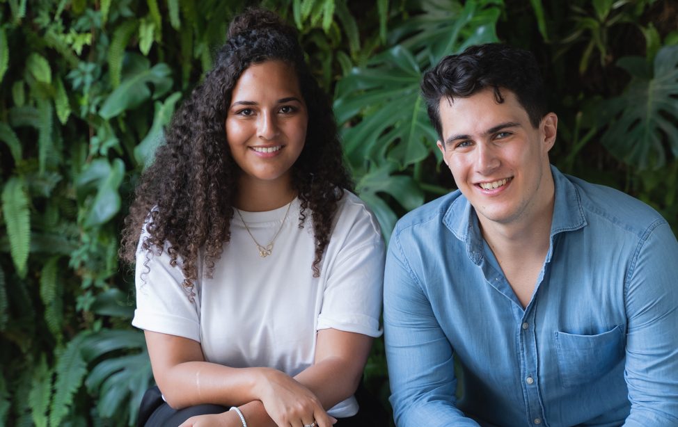 TUM Alumni Fabiola Munguia und Grigory Emelianov.