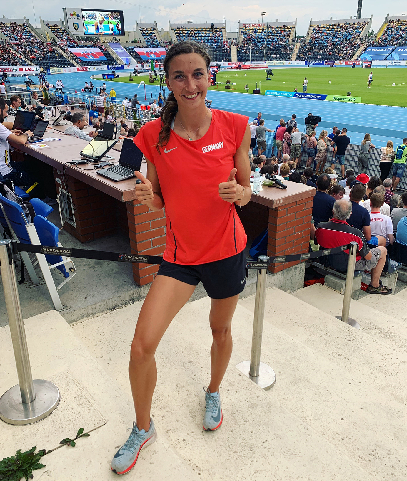 TUM Alumna Christina Hering at the European Team Championships in Poland in 2019.