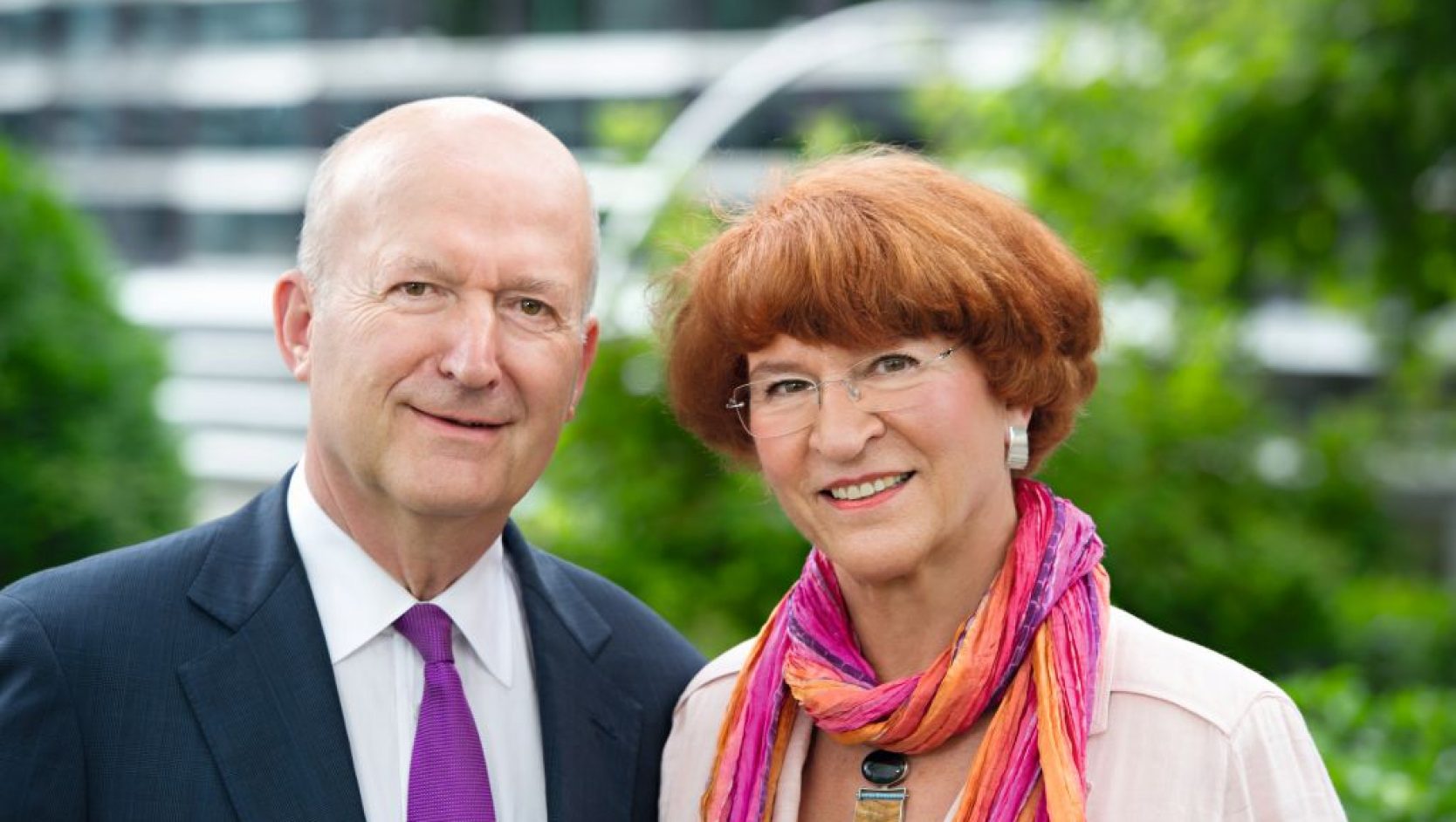Das Ehepaar Roland und Uta Lacher, beide Ehrensenatoren der TUM (Foto: Eckert/TUM).