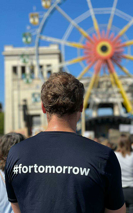 Forto's Berlin team at a Fridays for Future demonstration.