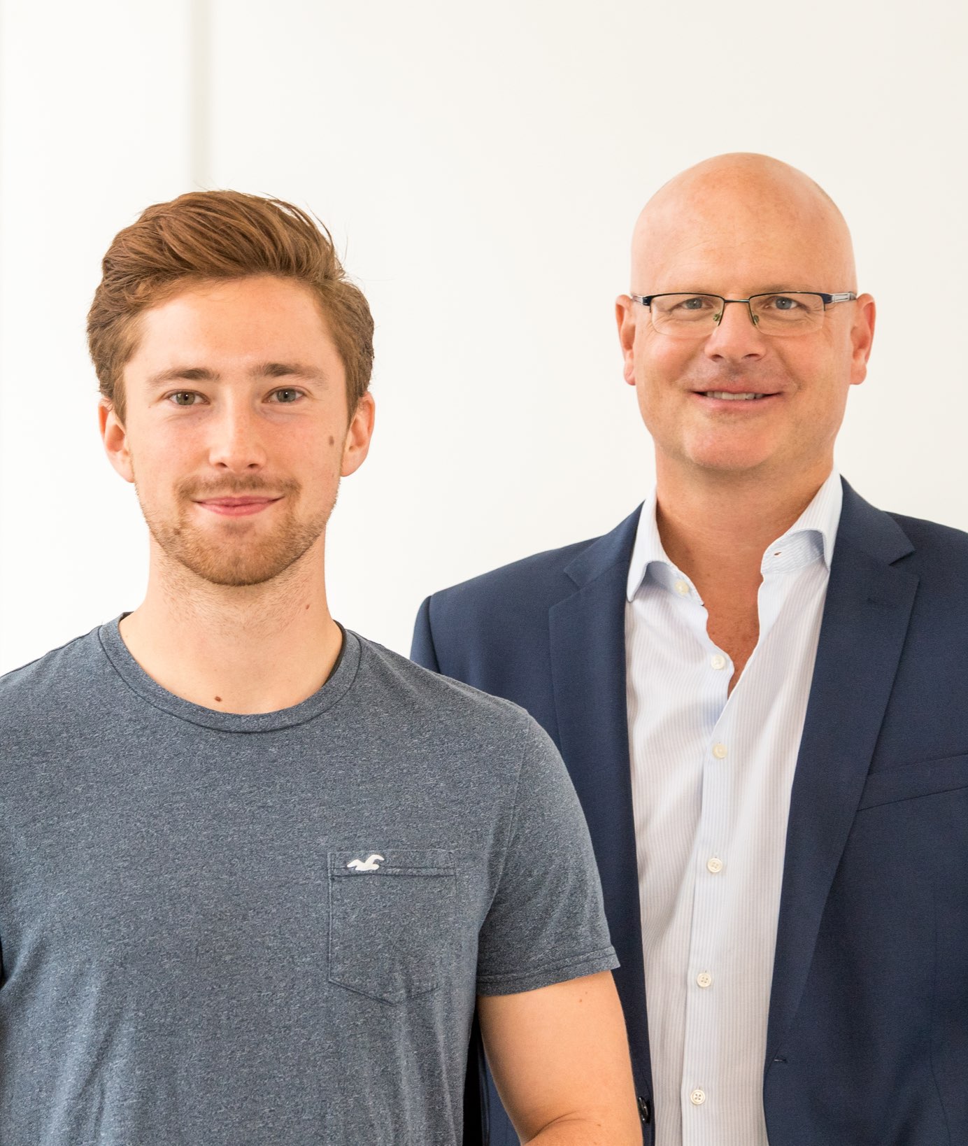 Portrait picture of the TUM Alumni Thomas Briegel and Paul Kaiser.