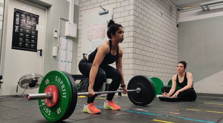 TUM Alumna Nikita Jayswal at the CrossFit Open 2022.