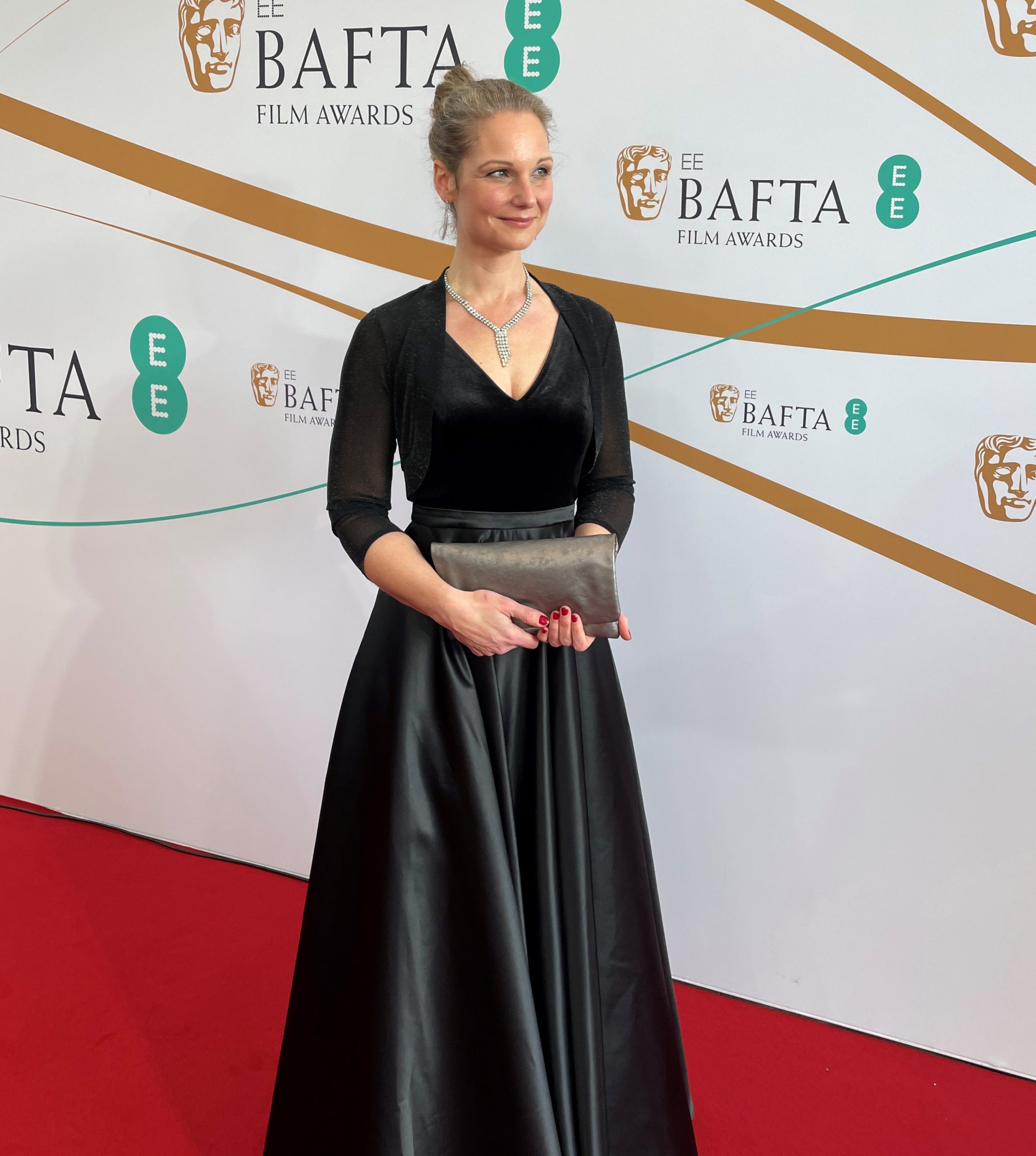 TUM Alumna Waleska Defne Leifeld at the BAFTA Awards 2023 in London.