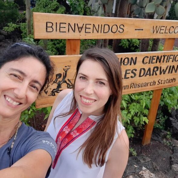 TUM Alumna Dr. María José Barragán-Paladines und TUM Alumna Annika Aurbach