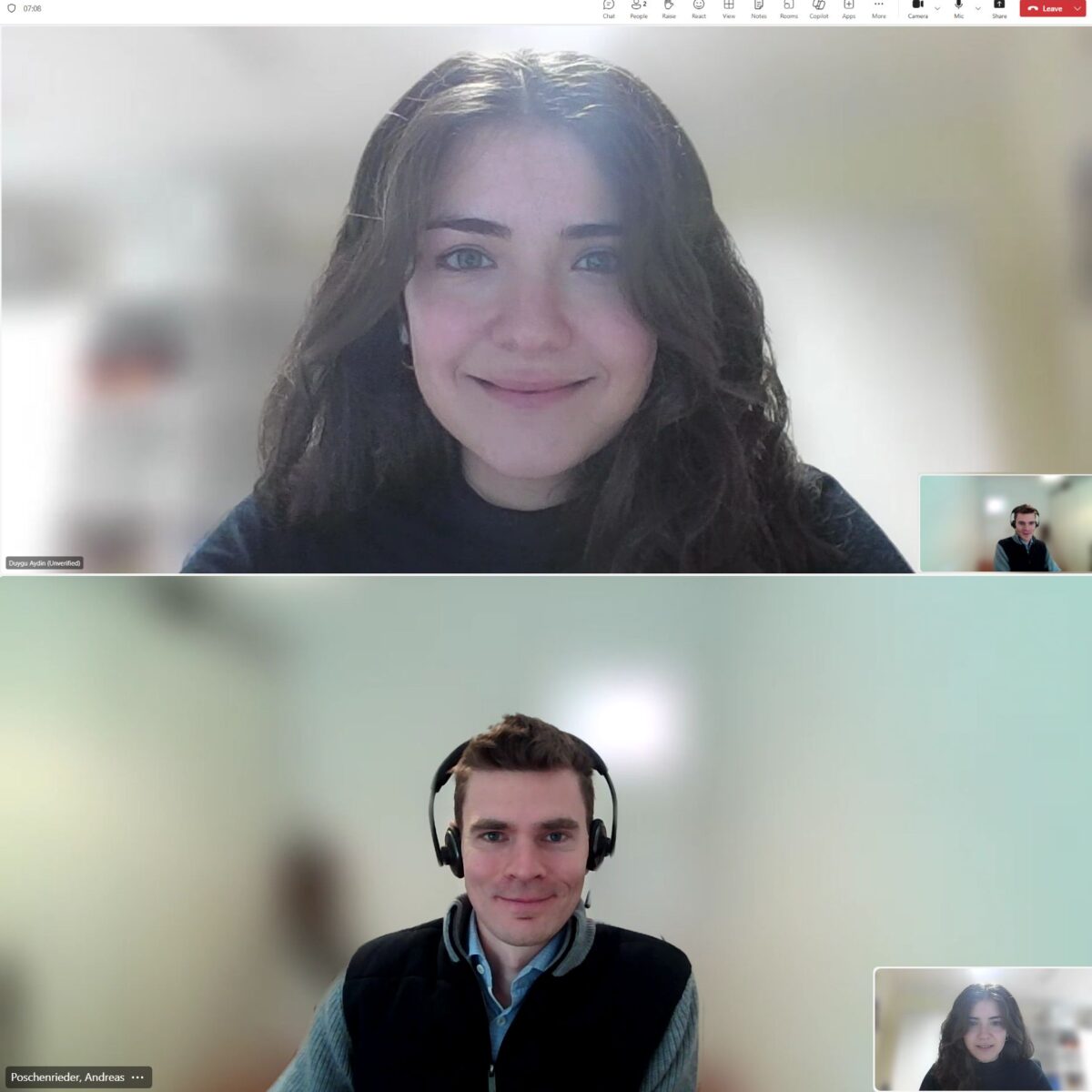 TUM Mentoring Tandem Andreas Poschenrieder und Duygu Aydin