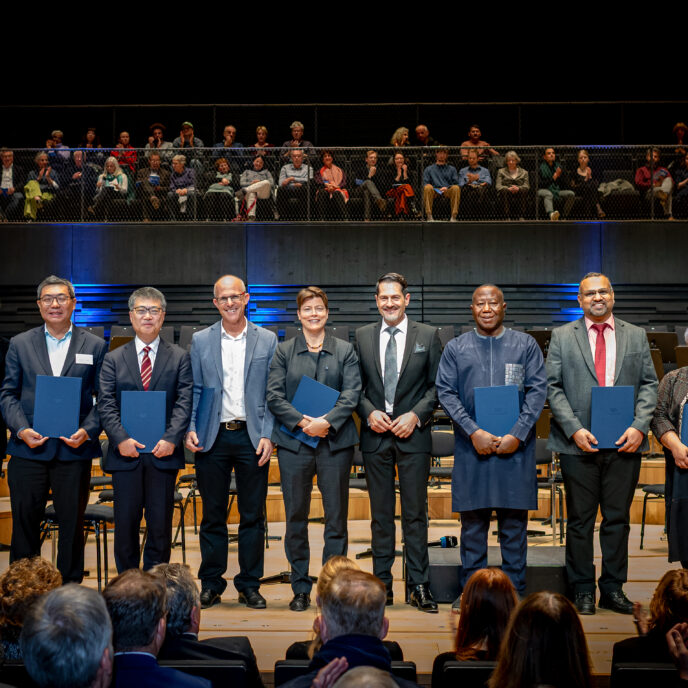 TUM Ambassadors Ehrung während des Vivat TUM Konzerts in der Isarphilharmonie